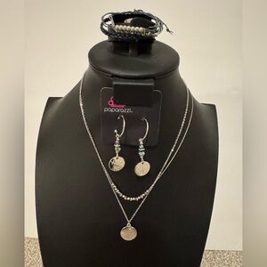 Paparazzi Silver Earrings with Multicolor Beads